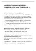 CNUR 300 EXAMINATION TEST 2026 QUESTIONS WITH SOLUTIONS GRADED A&plus;