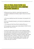 COG 170 FINAL EXAM PAPER 2026 PRACTICE QUESTIONS WITH VERIFIED SOLUTIONS GRADED A&plus;