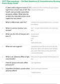 VATI Pharmacology &ndash; Verified Questions & Comprehensive Nursing Exam Study Guide