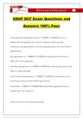 UDAP DCF Exam Questions and Answers 100&percnt; Pass