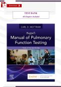 TEST BANK for Ruppel&rsquo;s Manual of Pulmonary Function Testing&comma; 11th Edition by Mottram &ndash; Complete Exam Questions & Answers