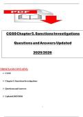 Certified Global Sanctions Specialist &lpar;CGSS&rpar; Exam Dumps Exam &lpar;updated 2025&rpar; Questions & Answers &vert; Latest Already Graded A&plus; UPDATE 2025&vert;2026&excl;&excl;
