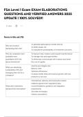 FSA Level 1 Exam EXAM ELABORATIONS QUESTIONS AND VERIFIED ANSWERS 2025 UPDATE &vert; 100&percnt; SOLVED&excl;&excl;