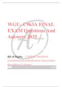 WGU C963A &ndash; Final Exam Questions and Answers 2025 &ndash; Complete Exam Material