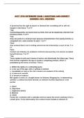 ACCT 2700 OSTENDORF EXAM 3 QUESTIONS AND CORRECT ANSWERS 100&percnt; VERIFIED&excl;&excl;