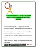 TCFP Fire Officer 3 &vert; 2025&sol;2026 &vert; 80&plus; Solved Q&A on Budgeting&comma; NFPA 1021&comma; MACS&comma; PIA&comma; Code Enforcement &ndash; Texas Commission on Fire Protection