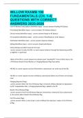 WILLOW RXAMB 100 FUNDAMENTALS &lpar;CH&period; 1-4&rpar; QUESTIONS WITH CORRECT ANSWERS 2025
