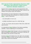 DCF Special Needs Appropriate Practices &lpar;SNP  Questions and Answers &lpar;100&percnt; Correct  Answers&rpar; Already Graded A&plus;&rpar;