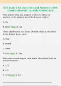 DCF Exam CAA Questions and Answers &lpar;100&percnt;  Correct Answers&rpar; Already Graded A&plus;N 