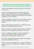 DCF Exam Review Questions and Answers  &lpar;100&percnt; Correct Answers&rpar; Already Graded A&plus;