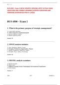 BUS 4500 Exam 2 &ndash; Updated 2026 Business Strategy & Management Study Guide