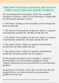 GMS 6440 Final Exam Questions and Answers  &lpar;100&percnt; Correct Answers&rpar; Already Graded A&plus;