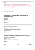 ECON 110 Final Exam &ndash; Updated 2026 Study Guide & Practice Questions &vert; Introductory Economics