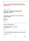 ECON 110 Final Exam &ndash; Updated 2026 Study Guide & Practice Questions &vert; Introductory Economics