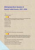 ACLS pretest &vert;Exam Questions & Expertly Verified Answers&comma; 2025 &vert; 2026&period;   