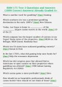 RHM 175 Test 3 Questions and Answers  &lpar;100&percnt; Correct Answers&rpar; Already Graded A