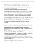 PSY 120 EXAM -4 QUESTIONS AND ANSWERS