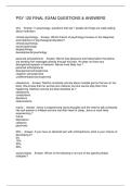 PSY 120 FINAL EXAM QUESTIONS & ANSWERS
