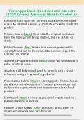 Tech Apps Exam Questions and Answers  &lpar;100&percnt; Correct Answers&rpar; Already Graded A&plus;
