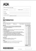 AQA AS-LEVEL MATHEMATICS PAPER 1 2025 exam merged mark scheme 