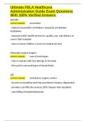 Ultimate FBLA Healthcare Administration Guide Exam Questions With 100- Verified Answers&period;docx