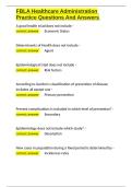 FBLA Healthcare Administration Practice Questions And Answers&period;docx