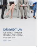 Employment Law for Business and Human Resources Professionals&comma; Revised Fourth Edition 