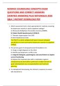 NCMHCE COUNSELING CONCEPTS EXAM  QUESTIONS AND CORRECT ANSWERS  &lpar;VERIFIED ANSWERS&rpar; PLUS RATIONALES 2026  Q&A &vert; INSTANT DOWNLOAD PDF 