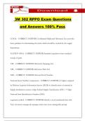 3M 302 RPPO Exam Questions and Answers 100&percnt; Pass