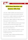 RPPO Exam Questions and Answers 100&percnt; Pass