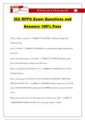 302 RPPO Exam Questions and Answers 100&percnt; Pass