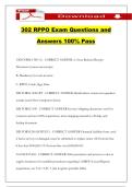 302 RPPO Exam Questions and Answers 100&percnt; Pass