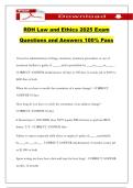 RDH Law and Ethics 2025 Exam Questions and Answers 100&percnt; Pass