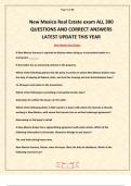 New Mexico Real Estate exam 