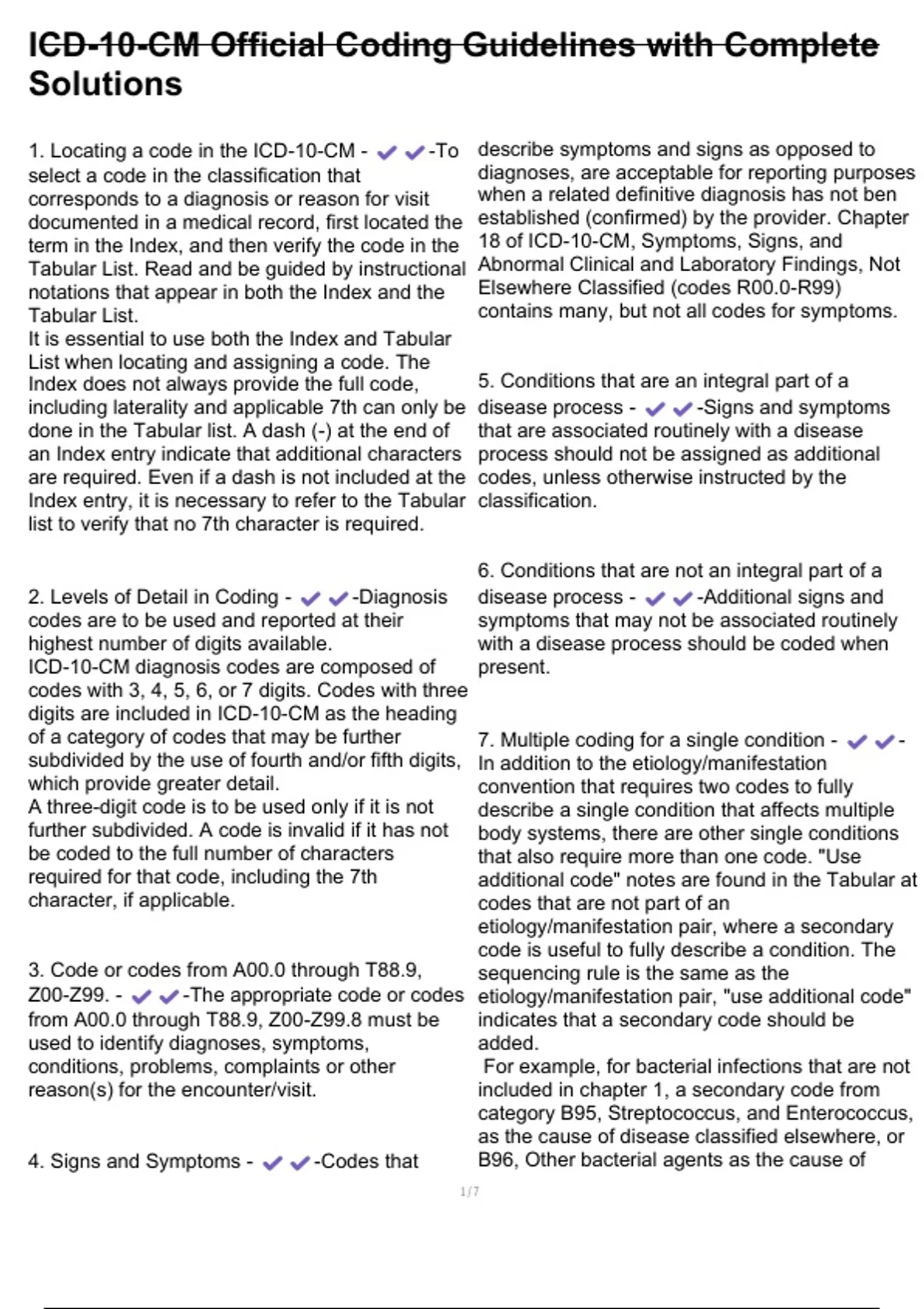 ICD-10-CM Official Coding Guidelines with Complete Solutions - ICD-10 ...