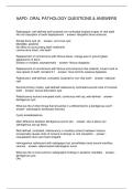 AAPD- ORAL PATHOLOGY QUESTIONS & ANSWERS