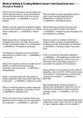 Medical Billing & Coding Midterm Exam Test Questions and Answers Rated A