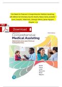 Test Bank for Pearson's Comprehensive Medical Assisting &ndash; 5th Edition by Kristiana Sue M&period; Routh&comma; Diana Garza&comma; Jennifer Lam&eacute;&comma; Joseph J&period; Mistovich&comma; Jahangir Moini & Jamie Nguyen &vert; Chapters 1&ndash;57