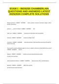 EXAM 1 - BIOS255 CHAMBERLAIN QUESTIONS AND ANSWERS LATEST 2025&sol;2026 COMPLETE SOLUTIONS
