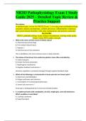 NR283 Pathophysiology Exam 1 Study Guide 2025 &ndash; Detailed Topic Review & Practice Support