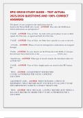 EPIC OR350 STUDY GUIDE &ndash; TEST ACTUAL  2025&sol;2026 QUESTIONS AND 100&percnt; CORRECT  ANSWERS 