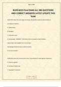 NURS 6635 Final EXAM ALL 300 QUESTIONS AND CORRECT ANSWERS LATEST UPDATE THIS YEAR
