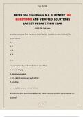 NURS 304 Final Exam 