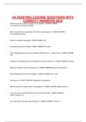 2A HOISTING LICENSE QUESTIONS WITH CORRECT ANSWERS 2025