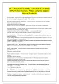 NCE&colon; Research & Statistics Exam with All Correct & 100&percnt; Verified Answers&vert; Actual Complete Update&vert; Already Graded A&plus;