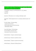 WGU C168-Critical Thinking & Logic Exam Questions And Answers Latest Graded A&plus;