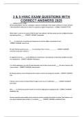 3 & 5 HVAC EXAM QUESTIONS WITH CORRECT ANSWERS 2026