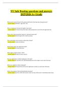 New York Safe Boating Exam &vert; Verified Questions & Correct Detailed Answers &vert; Latest A&plus; Grade &vert; 2025&sol;2026 Edition