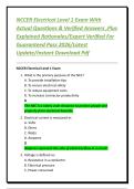 NCCER Electrical Level 1 Exam With Actual Questions & Verified Answers &comma;Plus Explained Rationales&sol;Expert Verified For Guaranteed Pass 2026&sol;Latest Update&sol;Instant Download Pdf