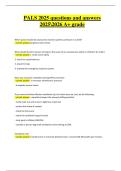 AHA PALS Exam &vert; Verified Questions & Correct Detailed Answers &vert; Latest A&plus; Grade &vert; 2025&sol;2026 Edition